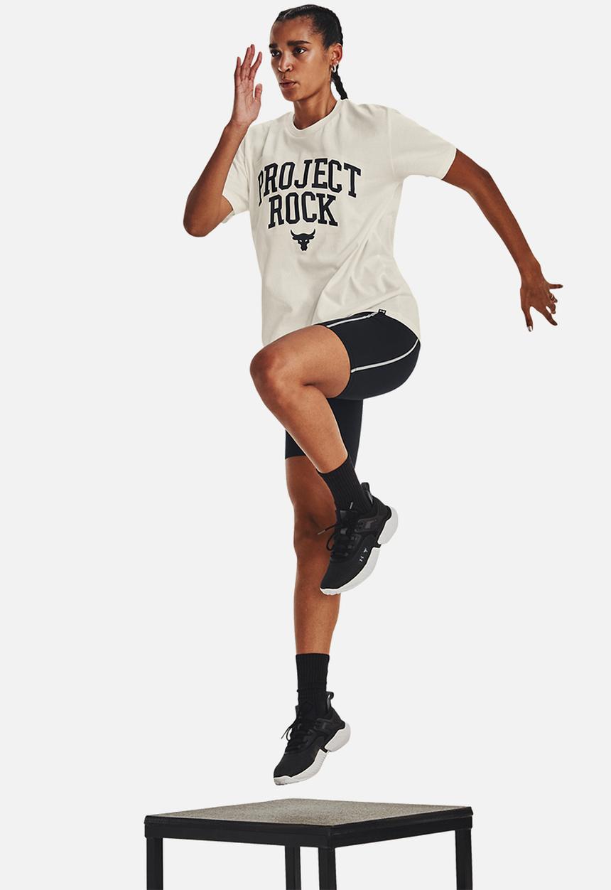 Under Armour - Pjt rock hwt campus t - ivory/black/white