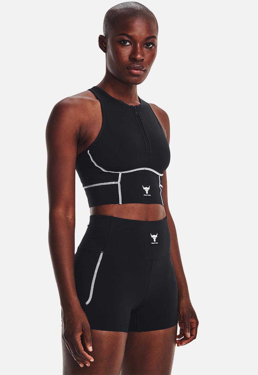Under Armour - Pjt rock meridian zip tank - black/ivory/white