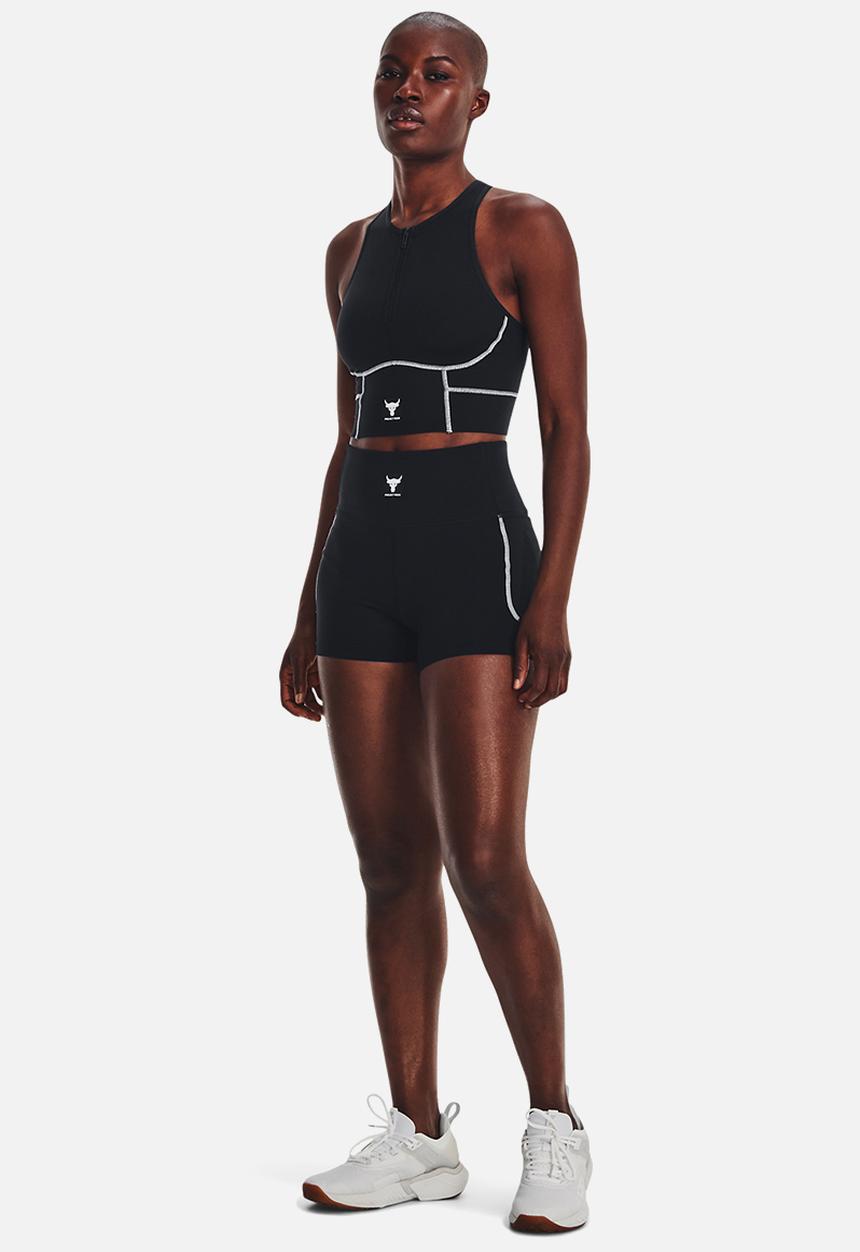 Under Armour - Pjt rock meridian zip tank - black/ivory/white