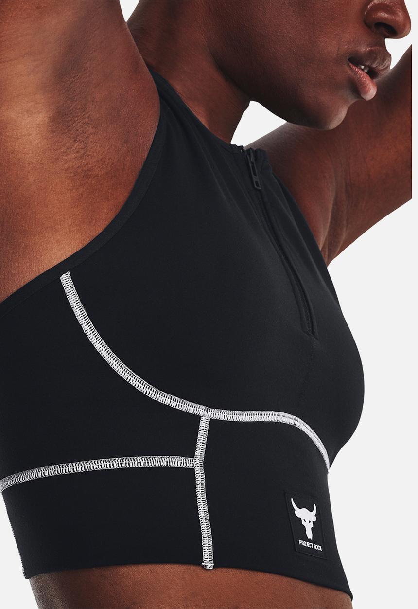 Under Armour - Pjt rock meridian zip tank - black/ivory/white