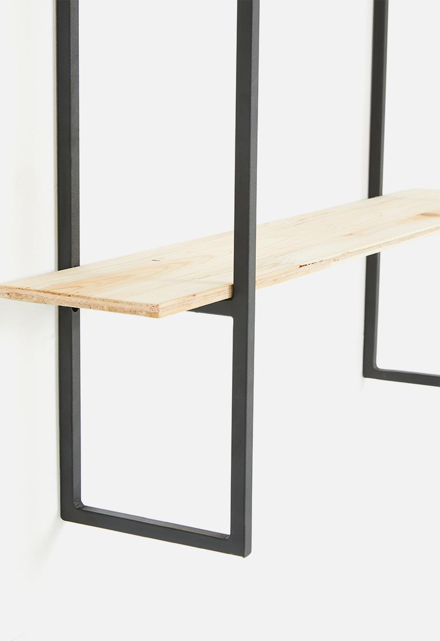 Sixth Floor - Belle wall shelf - natural & black