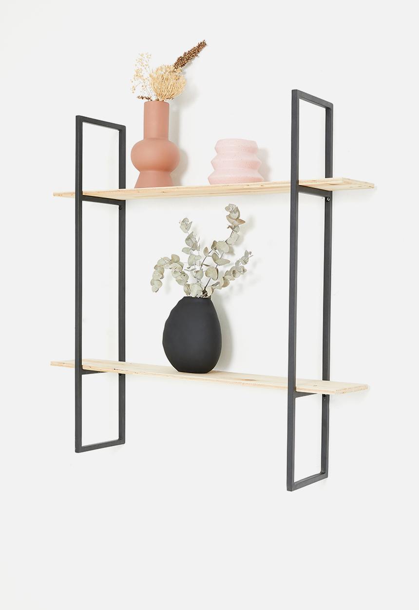 Sixth Floor - Belle wall shelf - natural & black