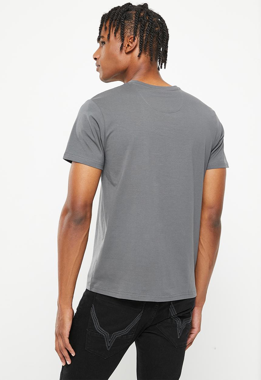 Cutty - Spice basic v-neck t-shirt - charcoal