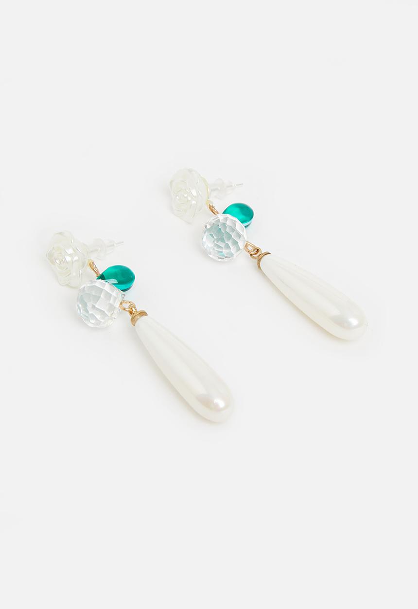 Superbalist - Faux pearl drop earrings - multi