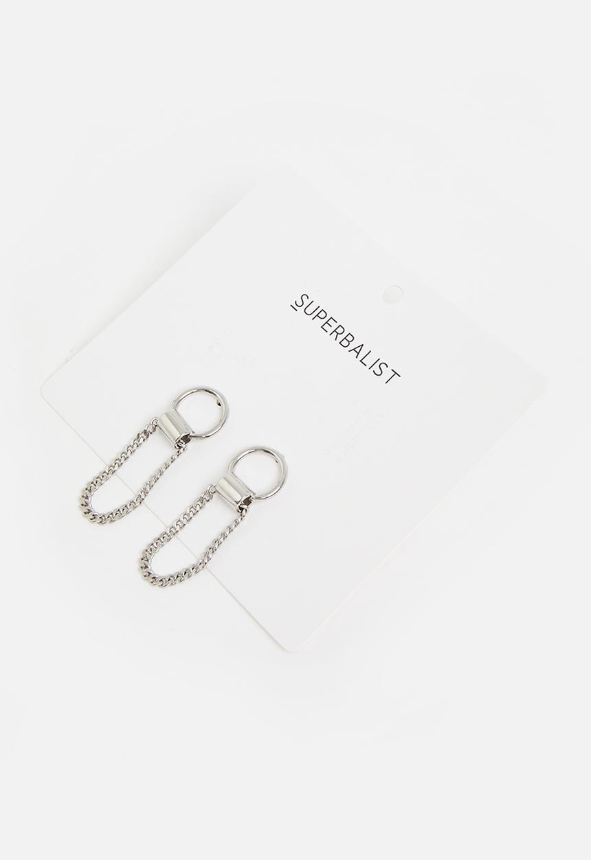 Superbalist - Chain link earrings - silver