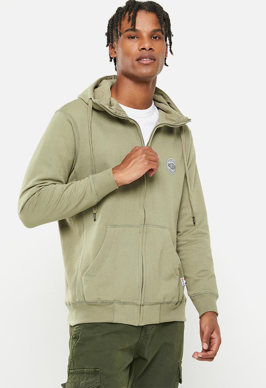 Palladium - Palladium zip thru hoodie - olive