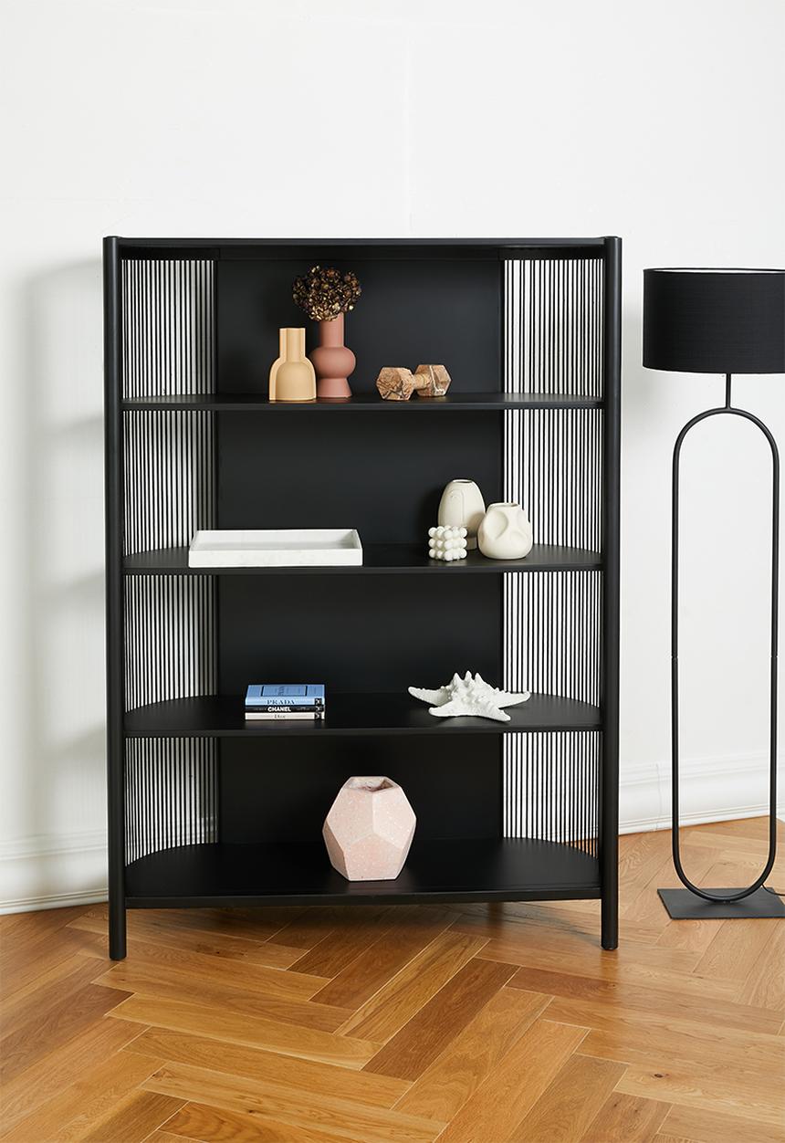 SF Collection - Tamana wide shelving unit - black