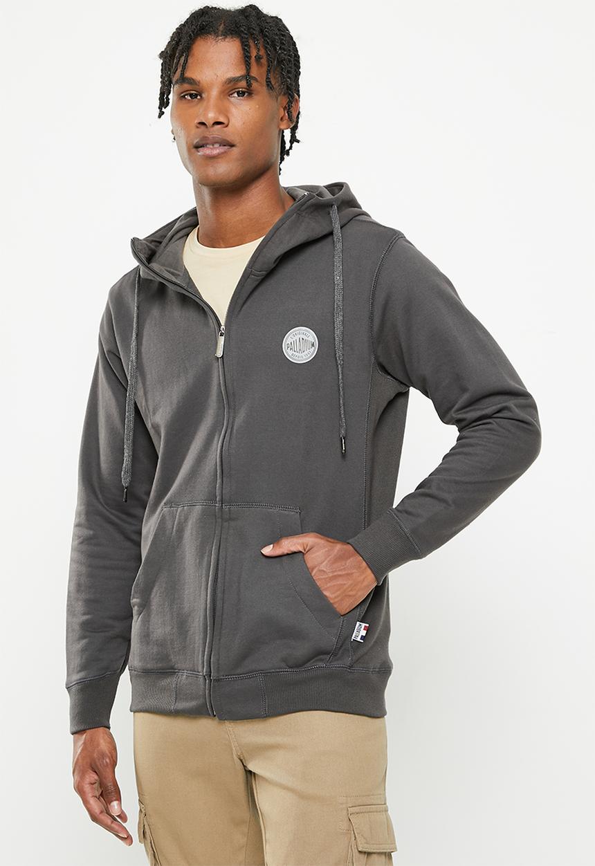 Palladium - Palladium zip thru hoodie - charcoal