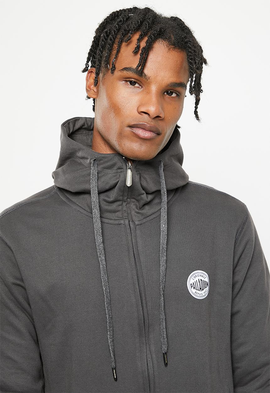 Palladium - Palladium zip thru hoodie - charcoal