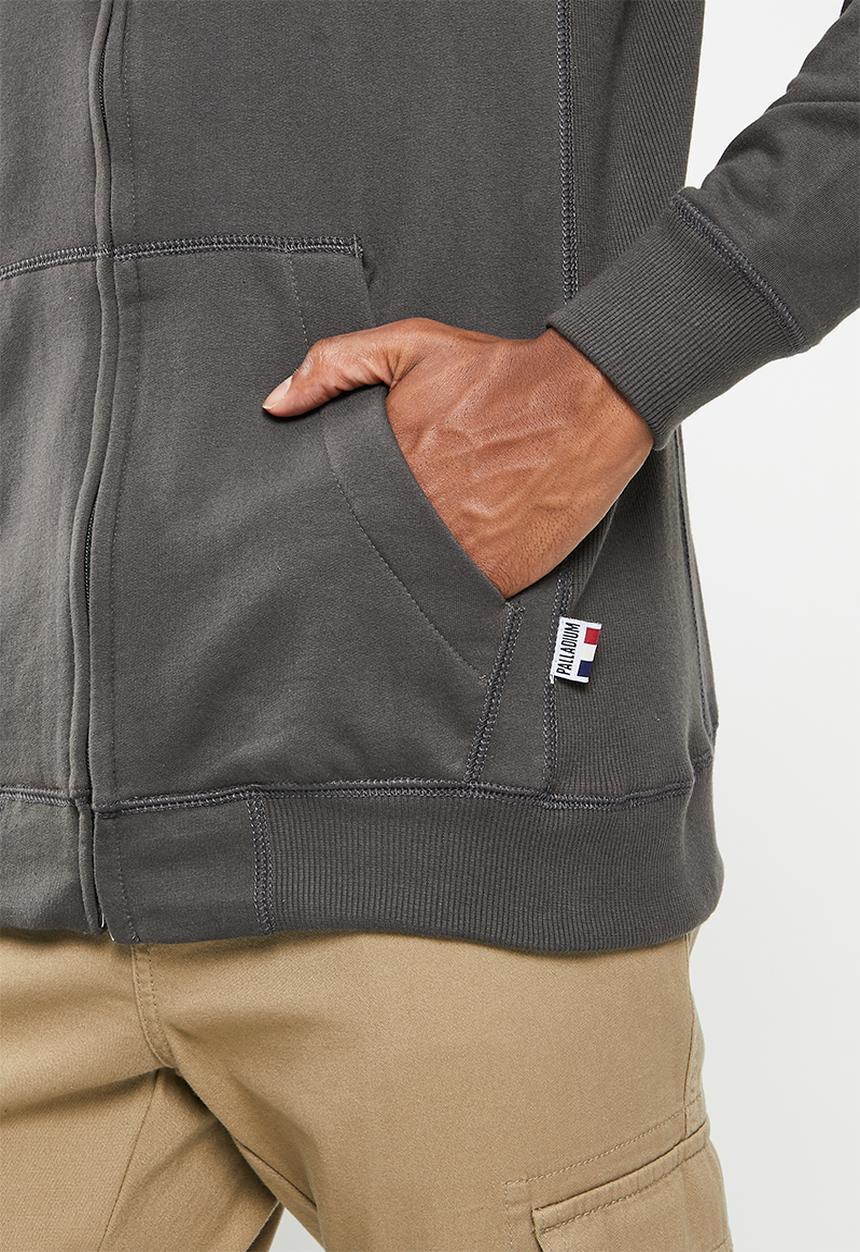 Palladium - Palladium zip thru hoodie - charcoal