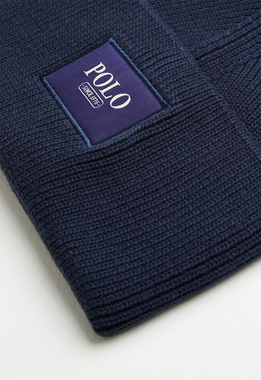 POLO - Wide cuff beanie - navy 