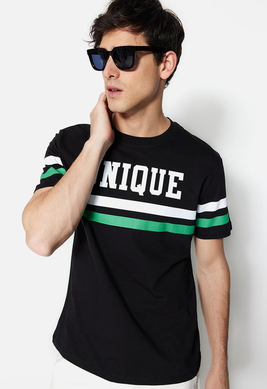 Trendyol - Unique logo t-shirt - black