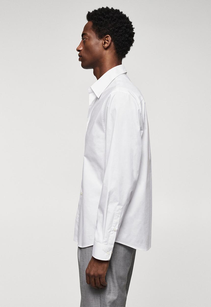 MANGO - Shirt tulle - white