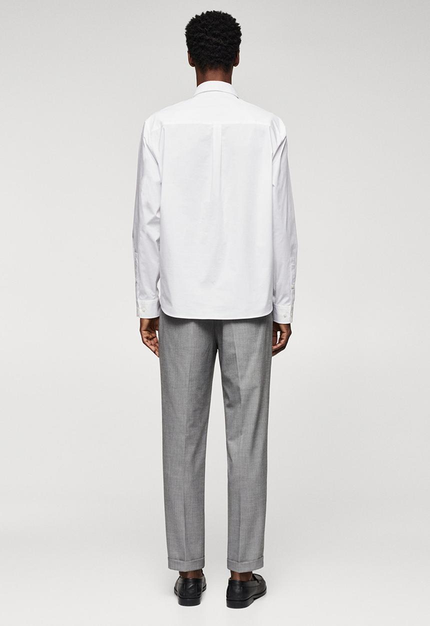 MANGO - Shirt tulle - white