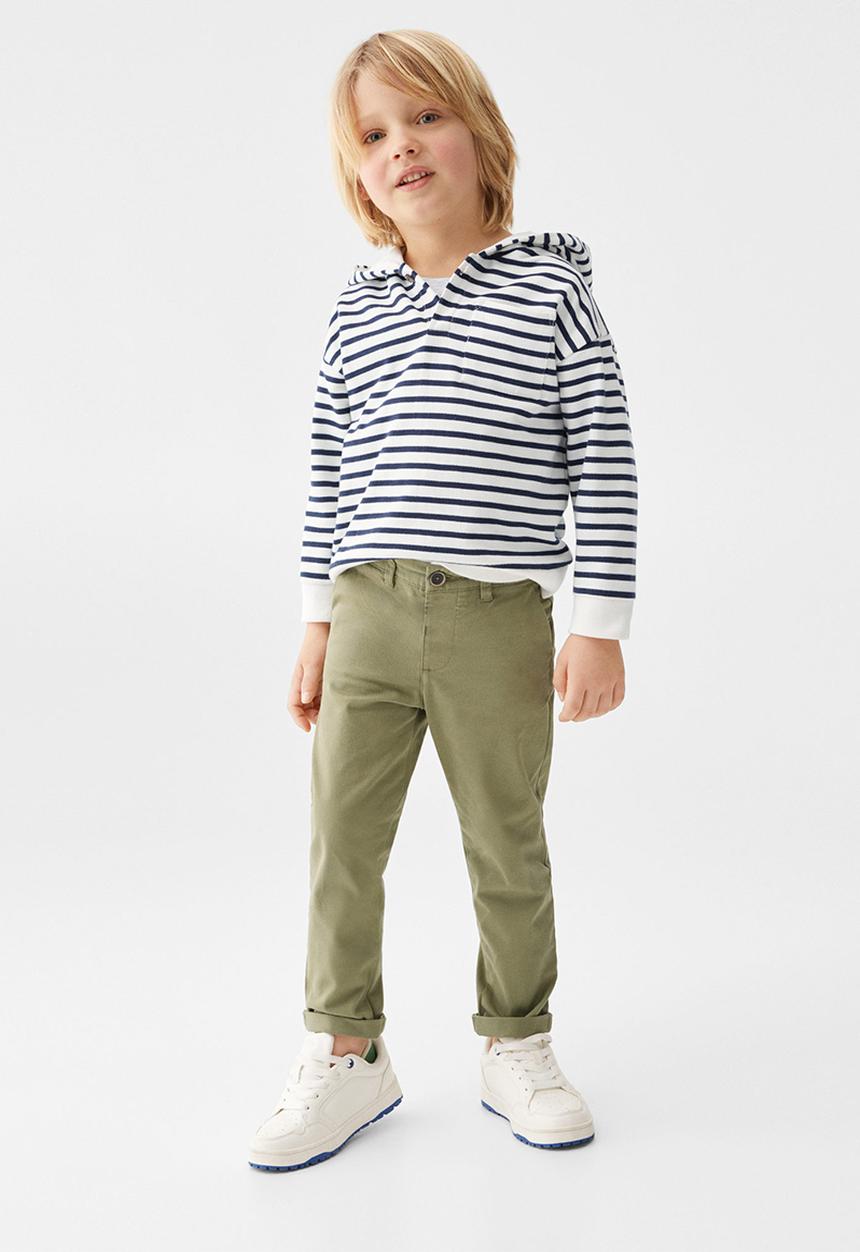 MANGO - Trousers chino - khaki