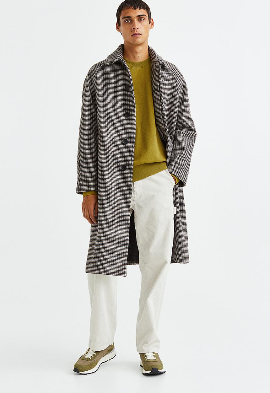 H&M - Oversized fit cotton sweatshirt - olive green