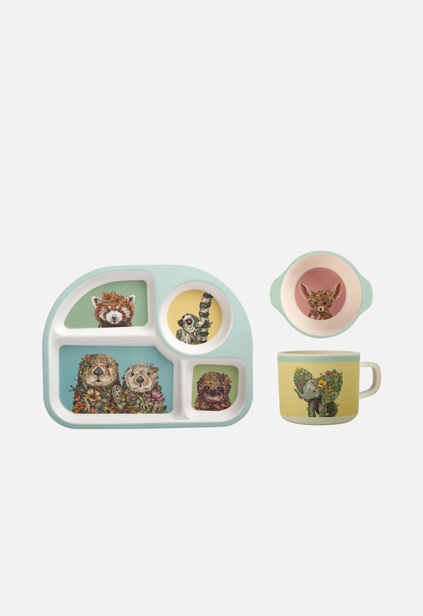 Maxwell & Williams - Wildplanet 3 piece dinner set - blue