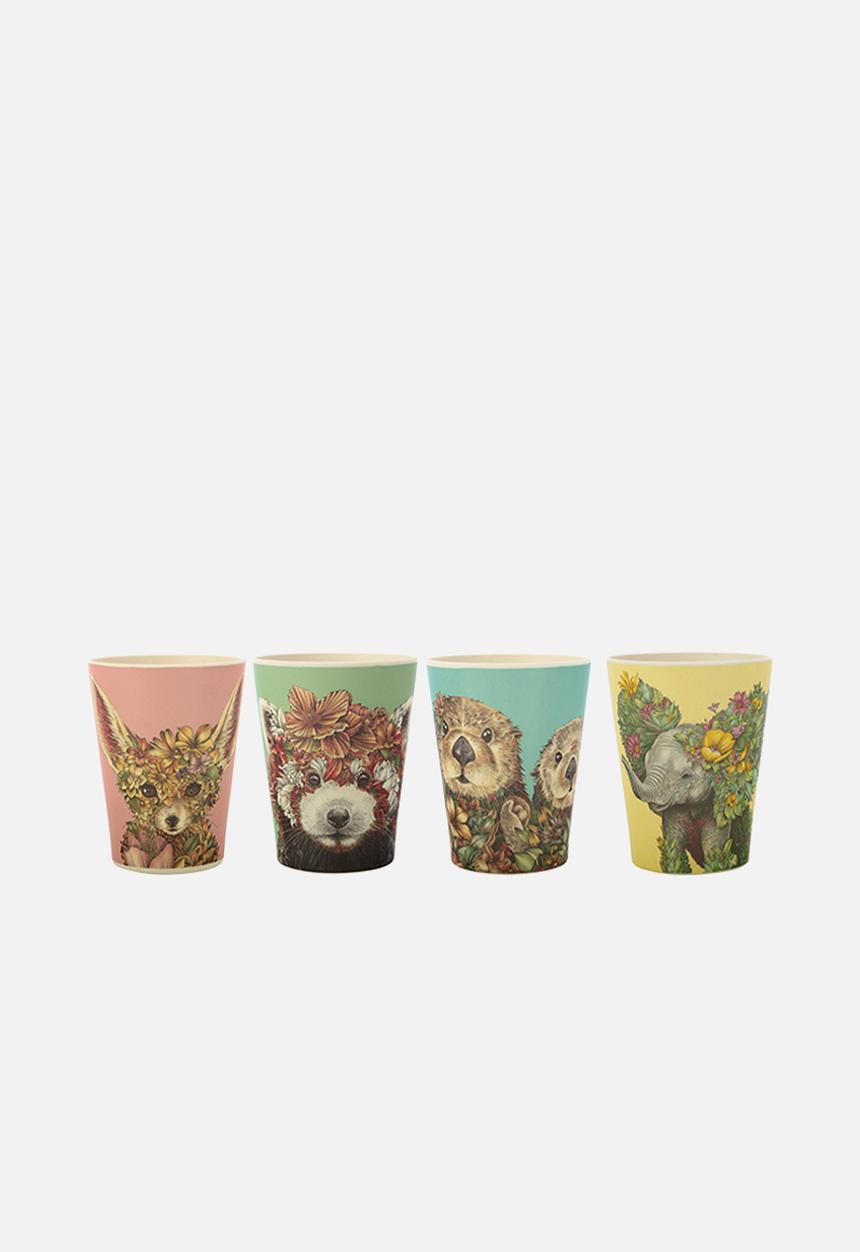 Maxwell & Williams - Wildplanet 4 piece cup set - multi