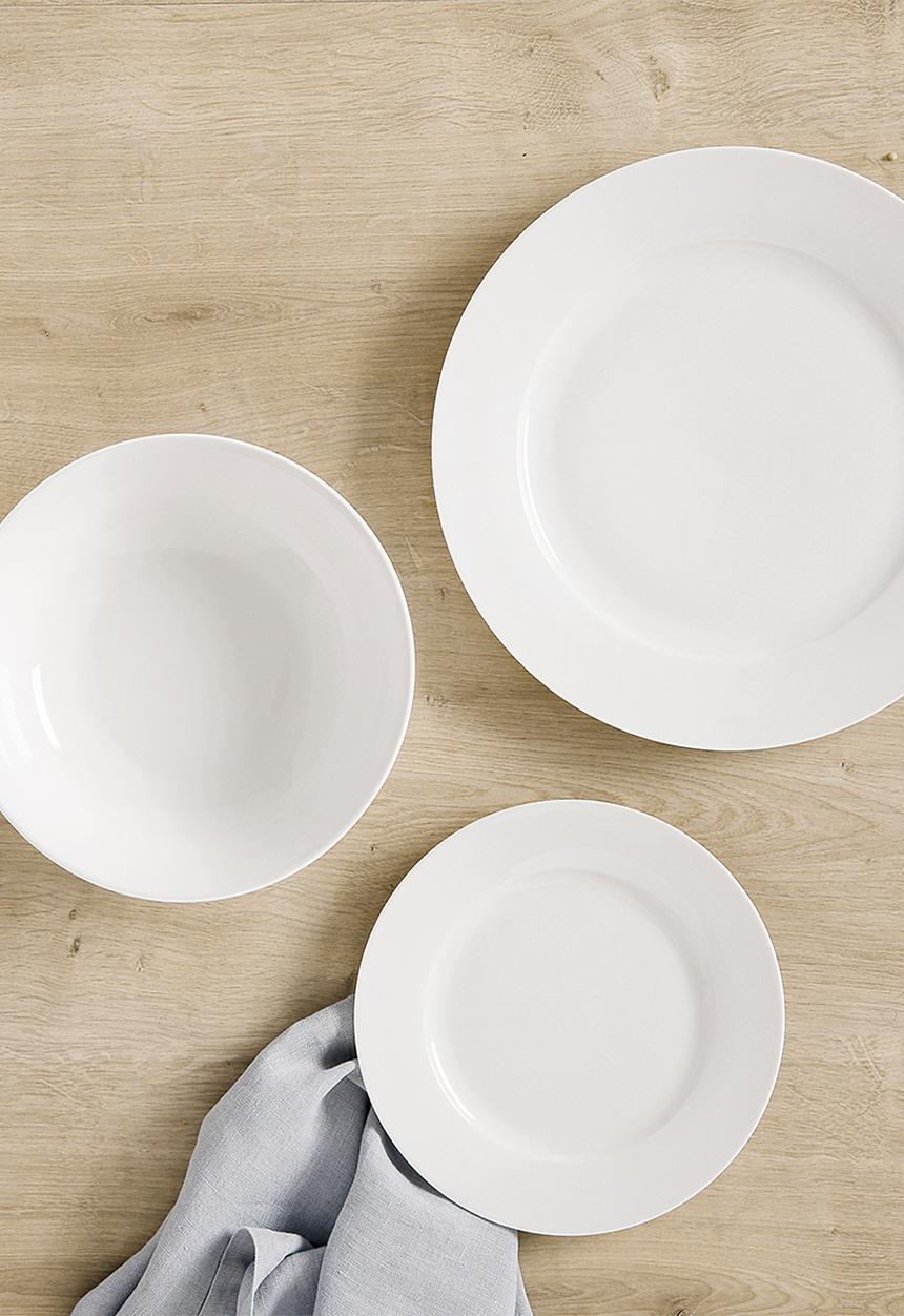 Maxwell & Williams - Euro rim dinner set of 12 - white