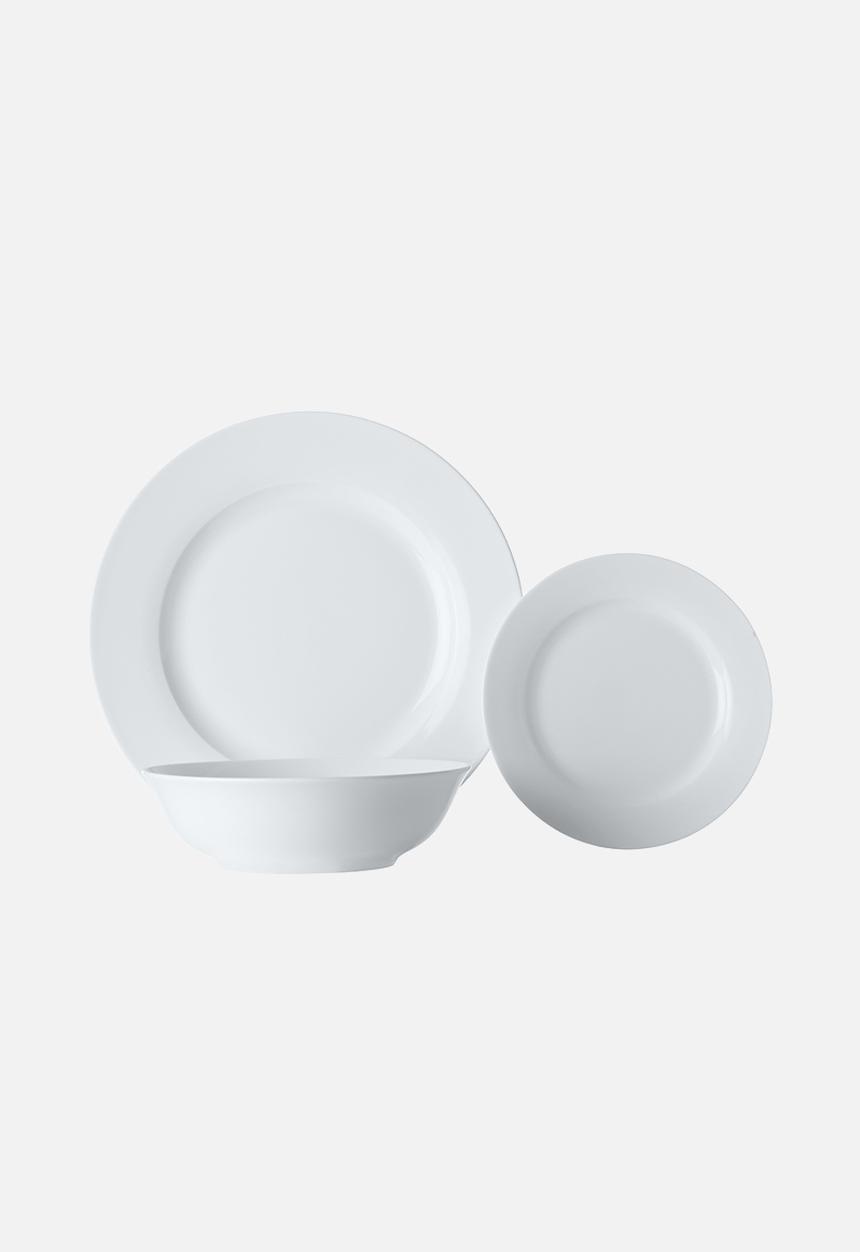 Maxwell & Williams - Euro rim dinner set of 12 - white