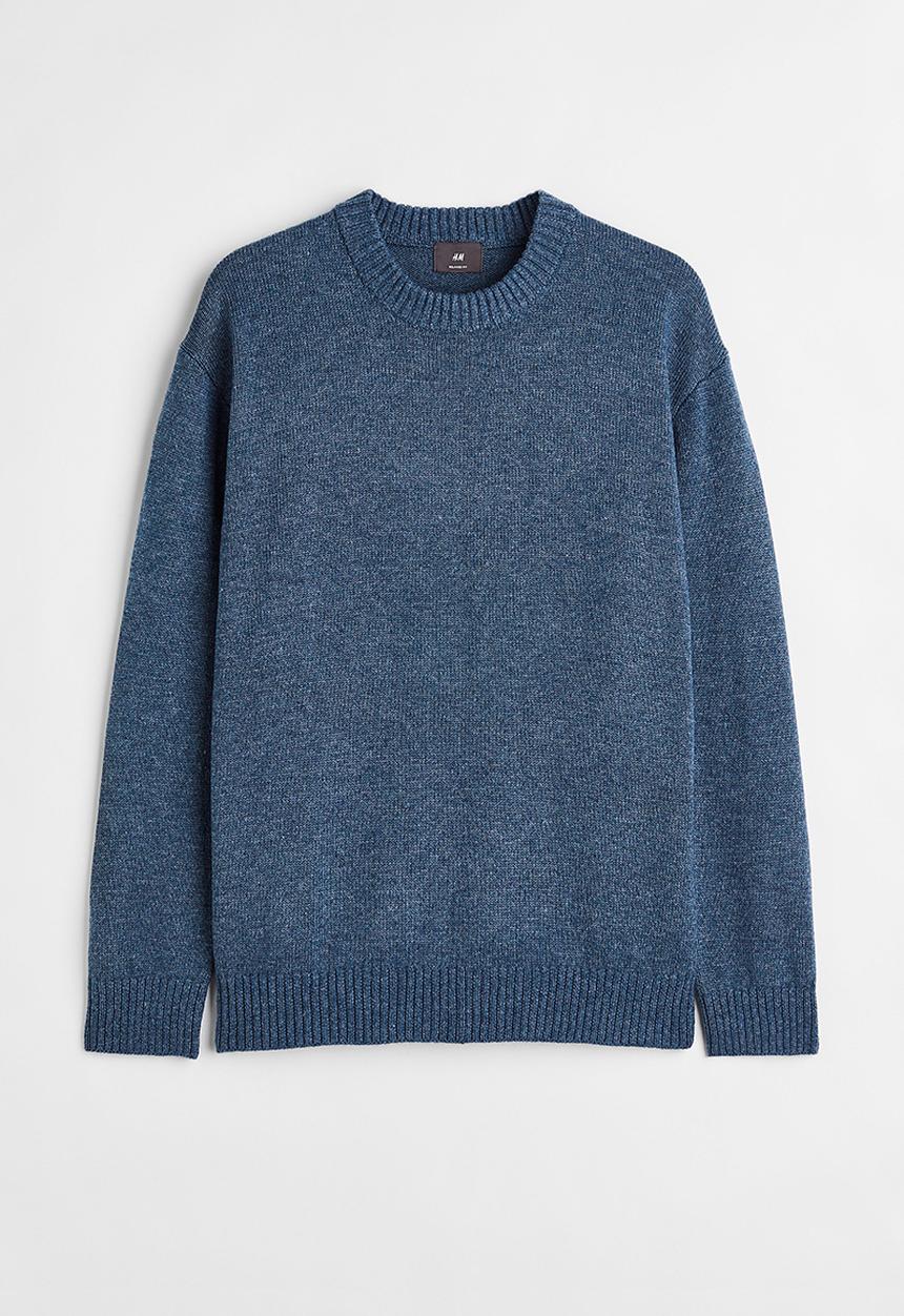 H&M - Relaxed fit jumper - blue marl