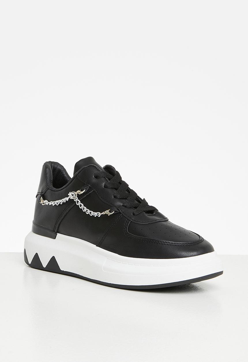 Jada - Chain detail sneaker - black