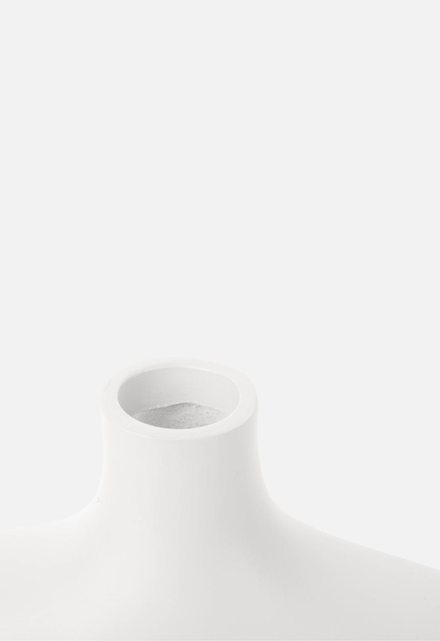 Present Time - Curves organic small vase - white