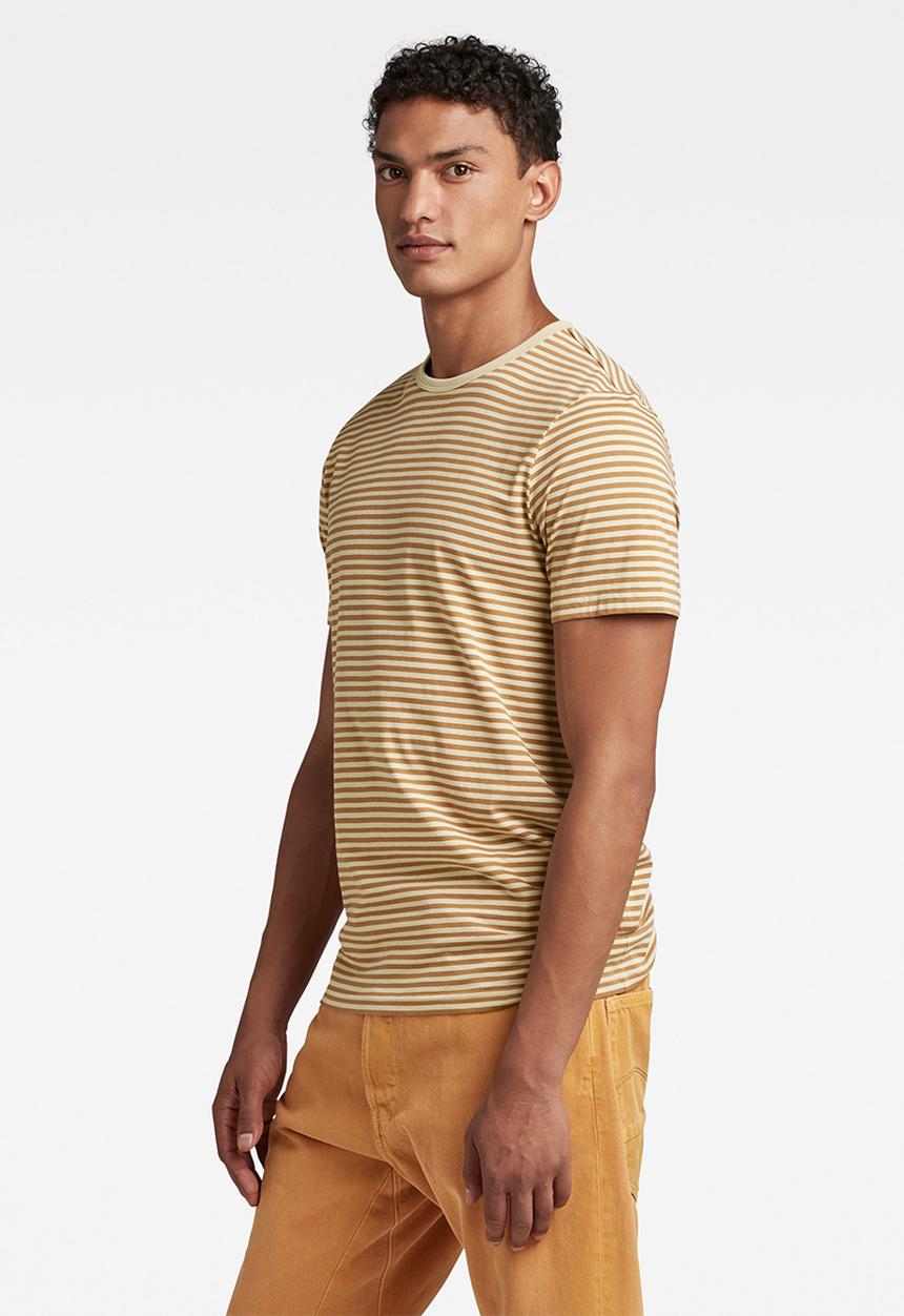 G-STAR - Stripe slim r t compact jersey o yd - postbag/chipmunk stripe