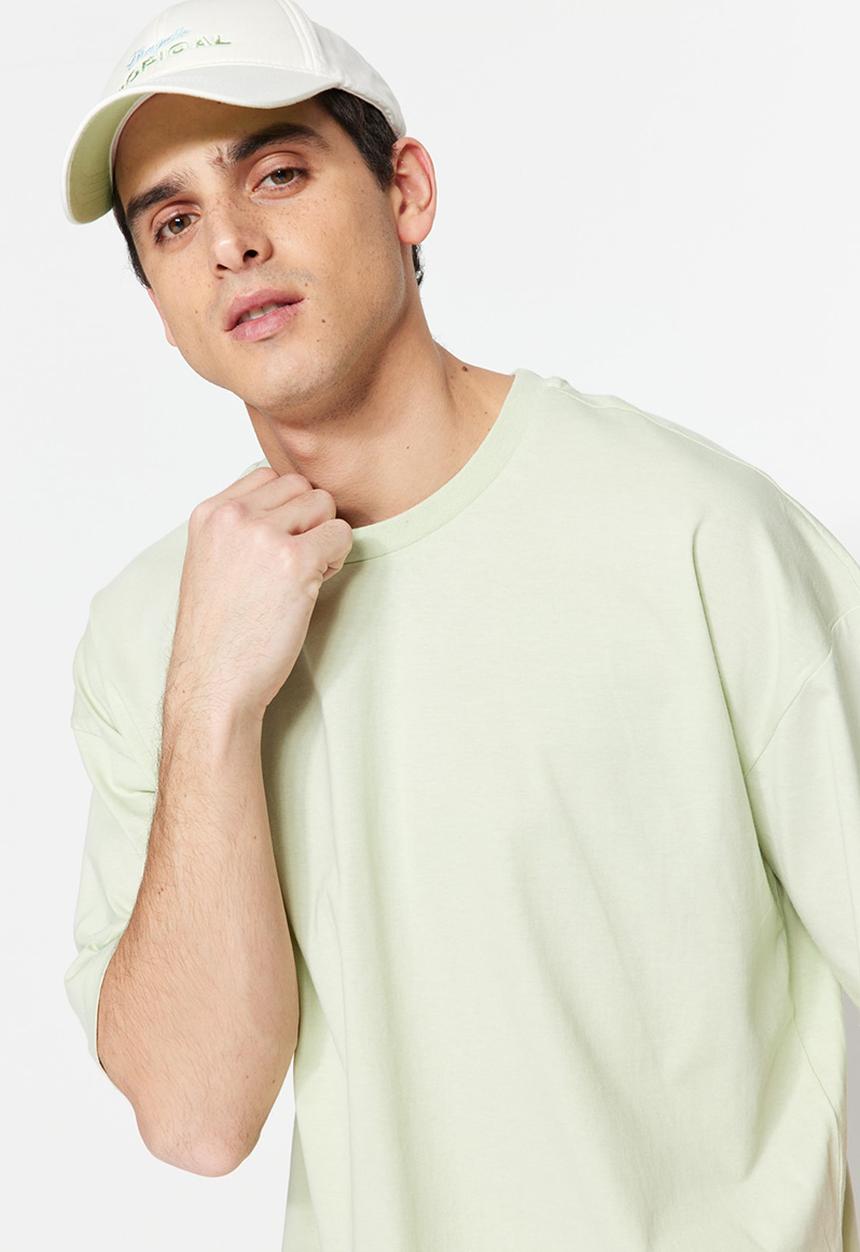 Trendyol - Relaxed oversized T-shirt - mint