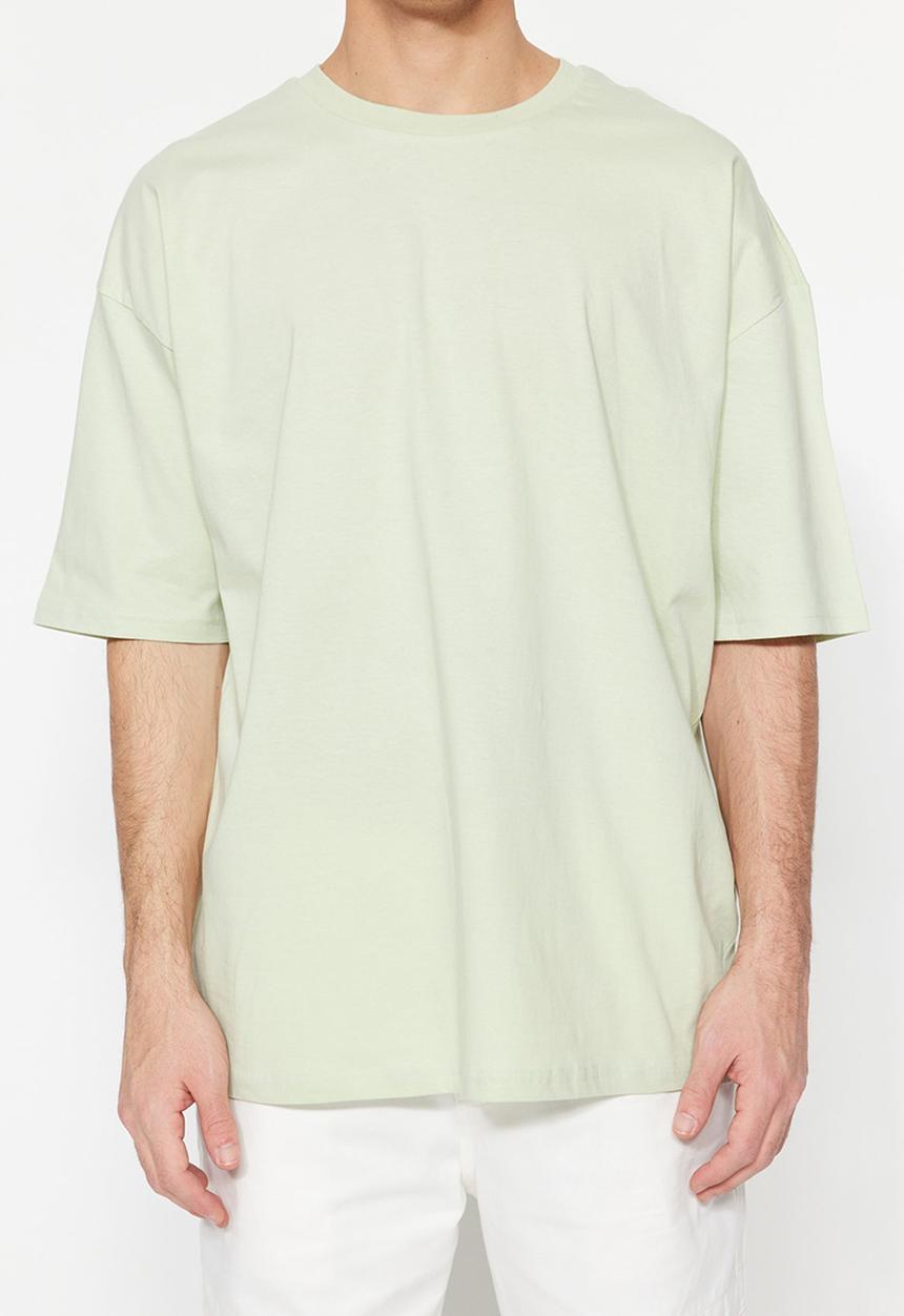 Trendyol - Relaxed oversized T-shirt - mint