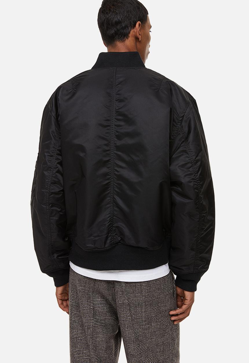 H&M - Relaxed fit bomber jacket - black