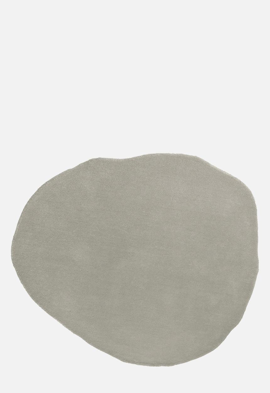 Present Time - Organic round carpet medium - light grey