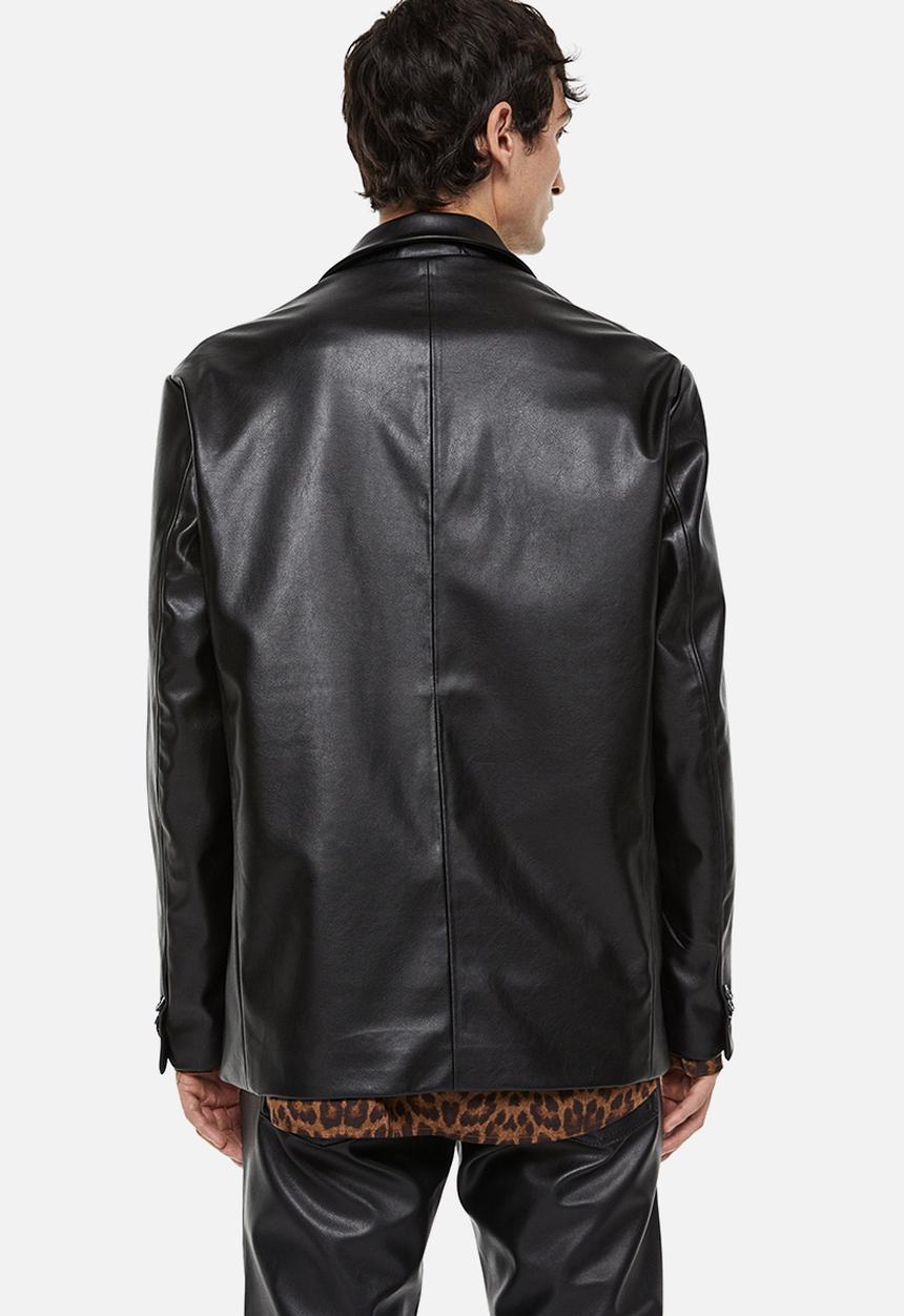 H&M - Relaxed fit unconstructed jacket - black