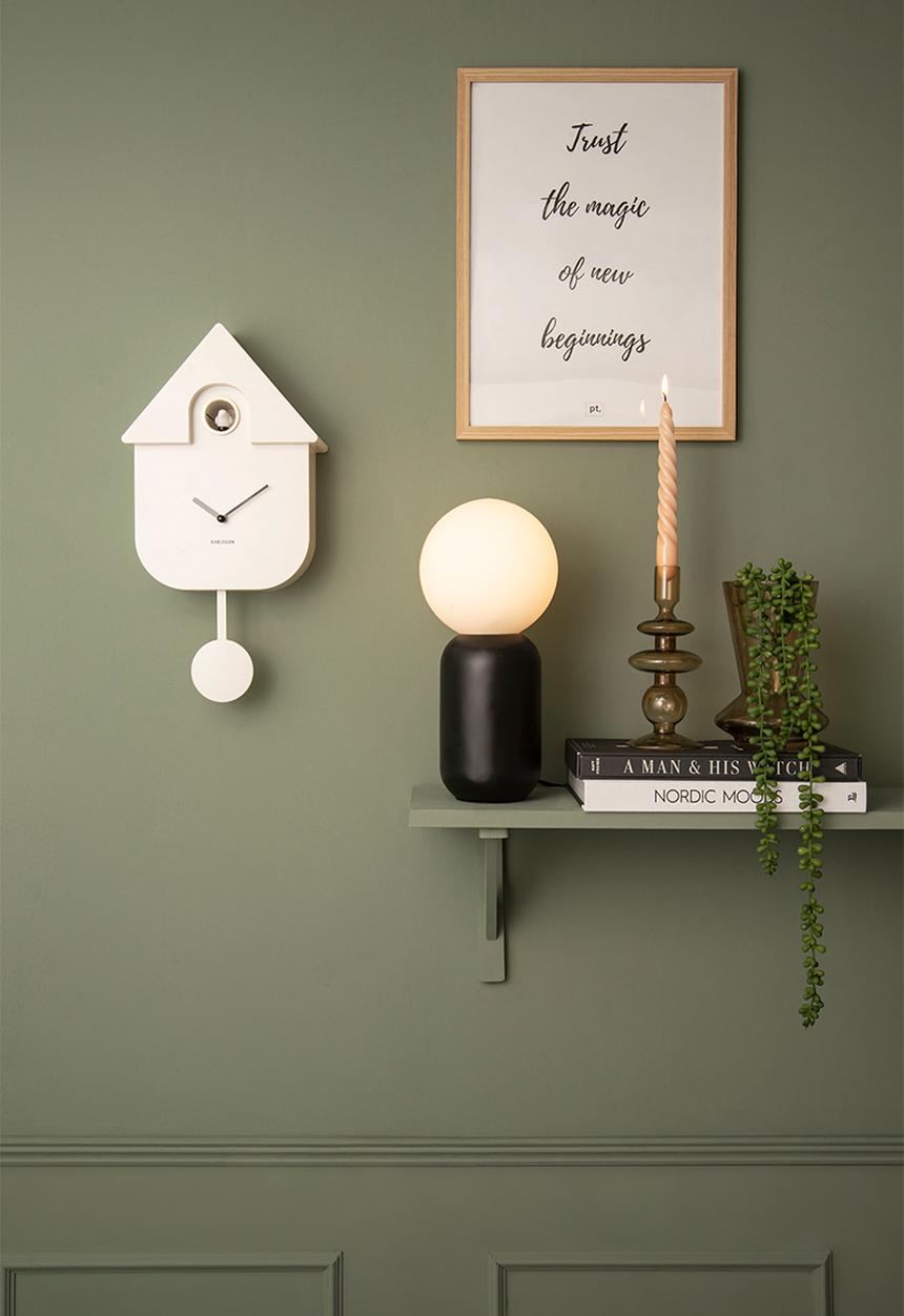 Present Time - Table Lamp Gala iron black w. glass ball