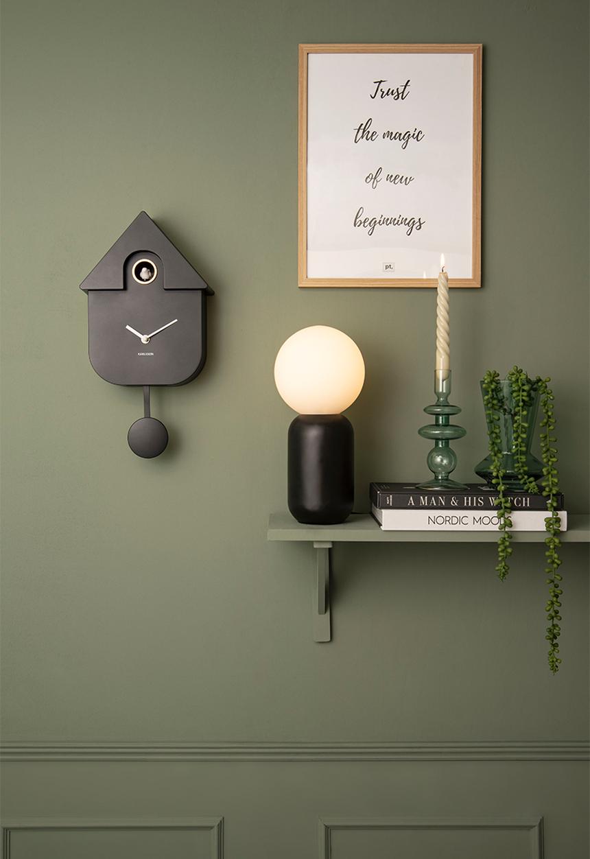 Present Time - Table Lamp Gala iron black w. glass ball