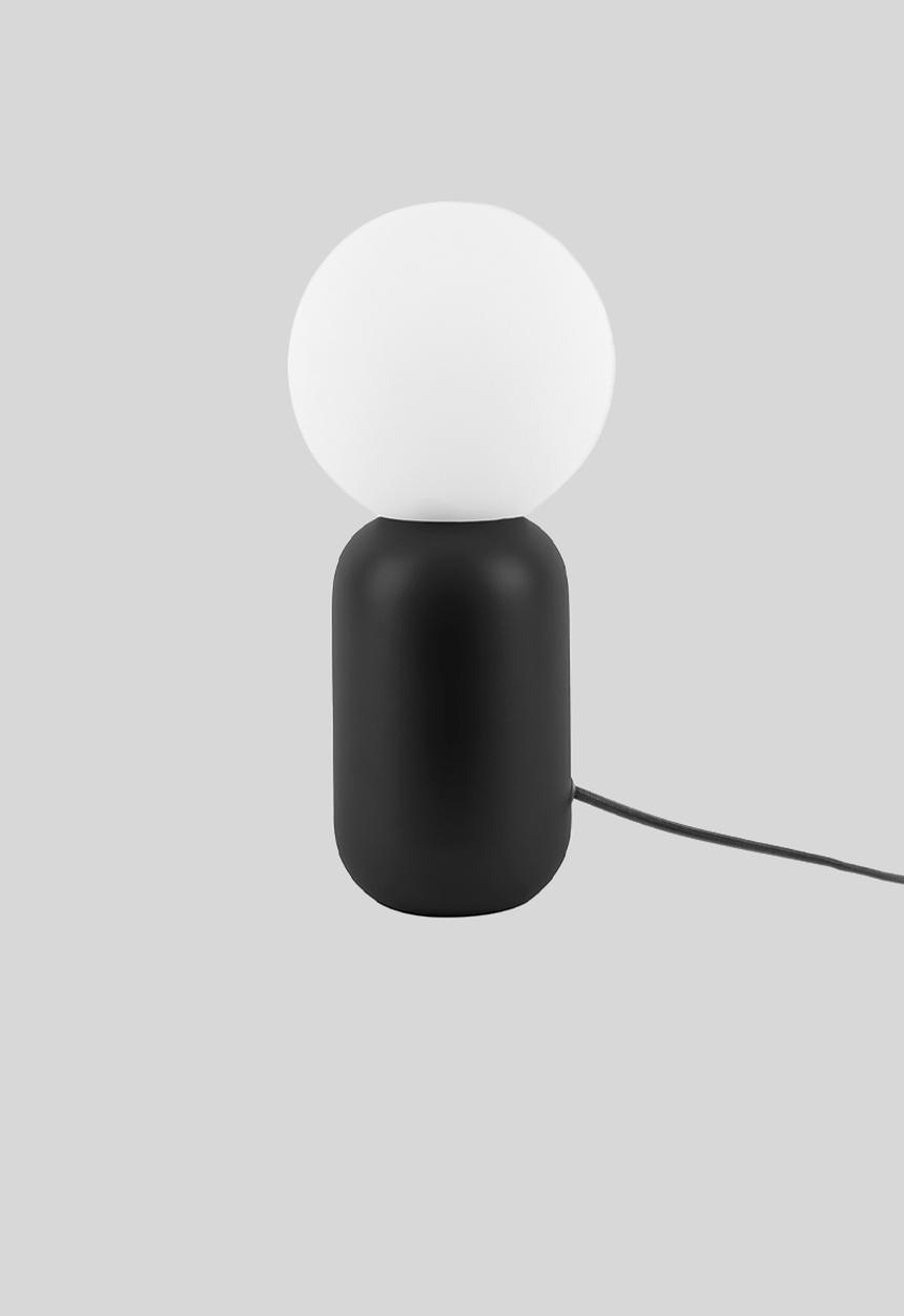 Present Time - Table Lamp Gala iron black w. glass ball