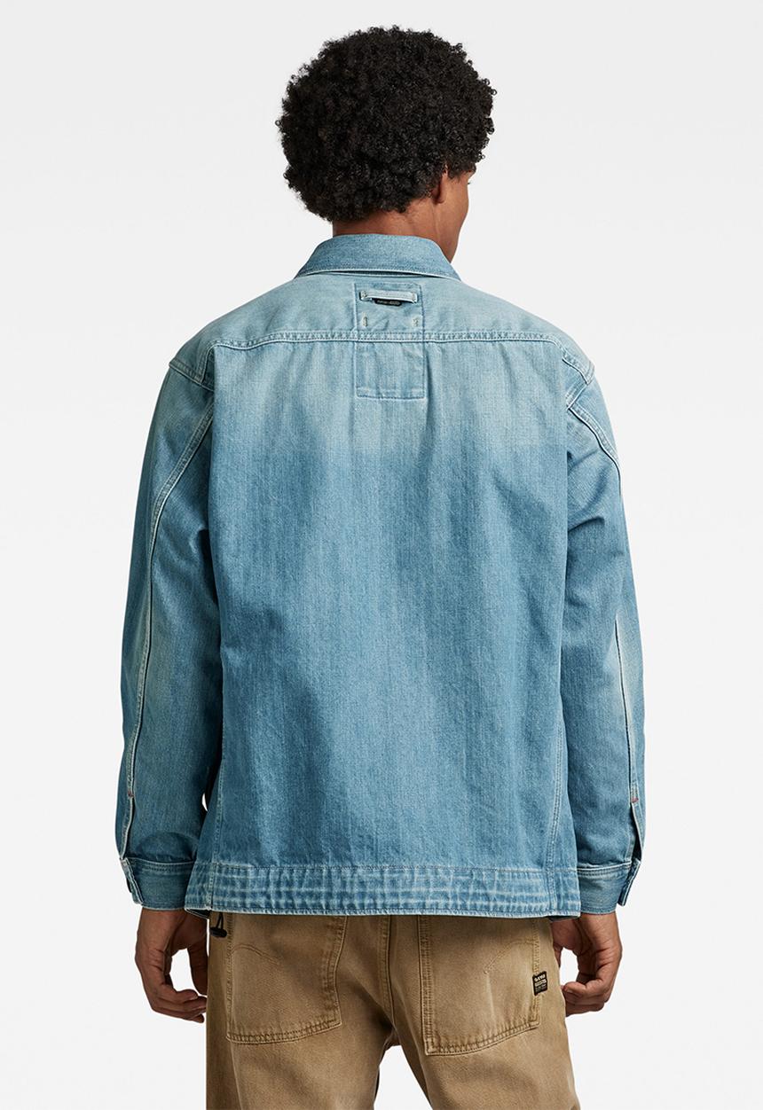 G-STAR - Us navy shanorak quasar seagreen denim - antique faded moonlit ocean