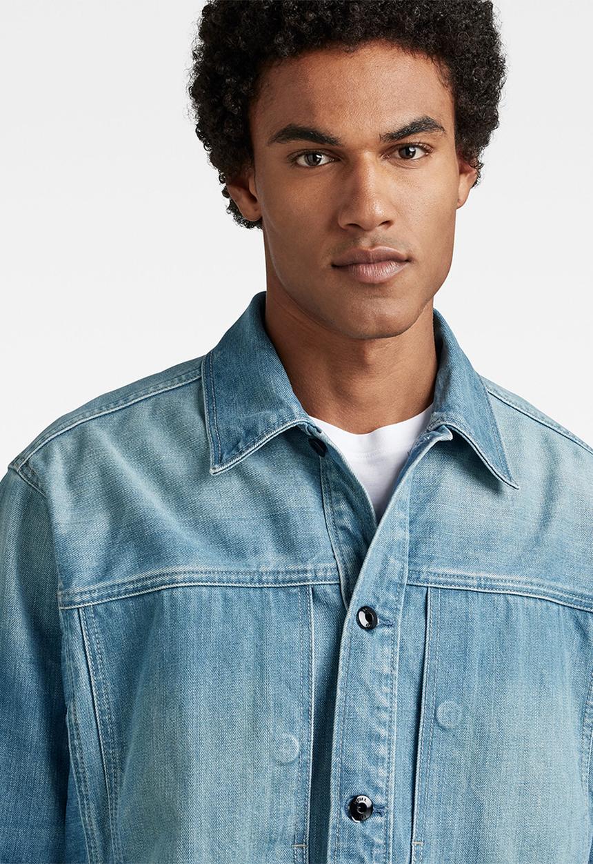 G-STAR - Us navy shanorak quasar seagreen denim - antique faded moonlit ocean