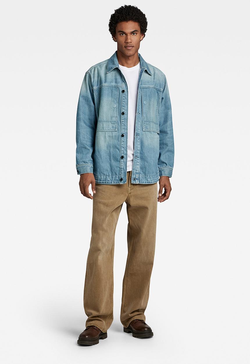 G-STAR - Us navy shanorak quasar seagreen denim - antique faded moonlit ocean