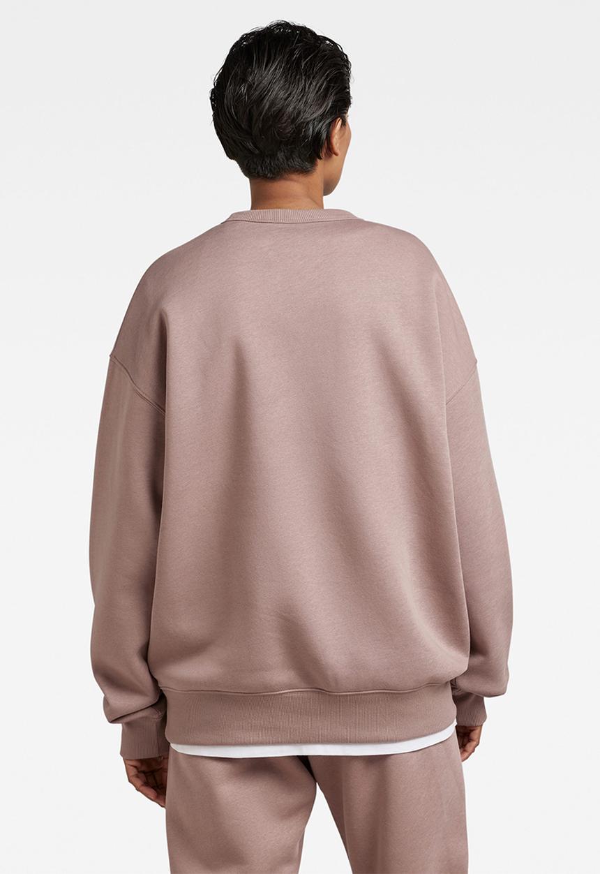 G-STAR - Unisex core loose r sw pacior sweat r - chocolate berry