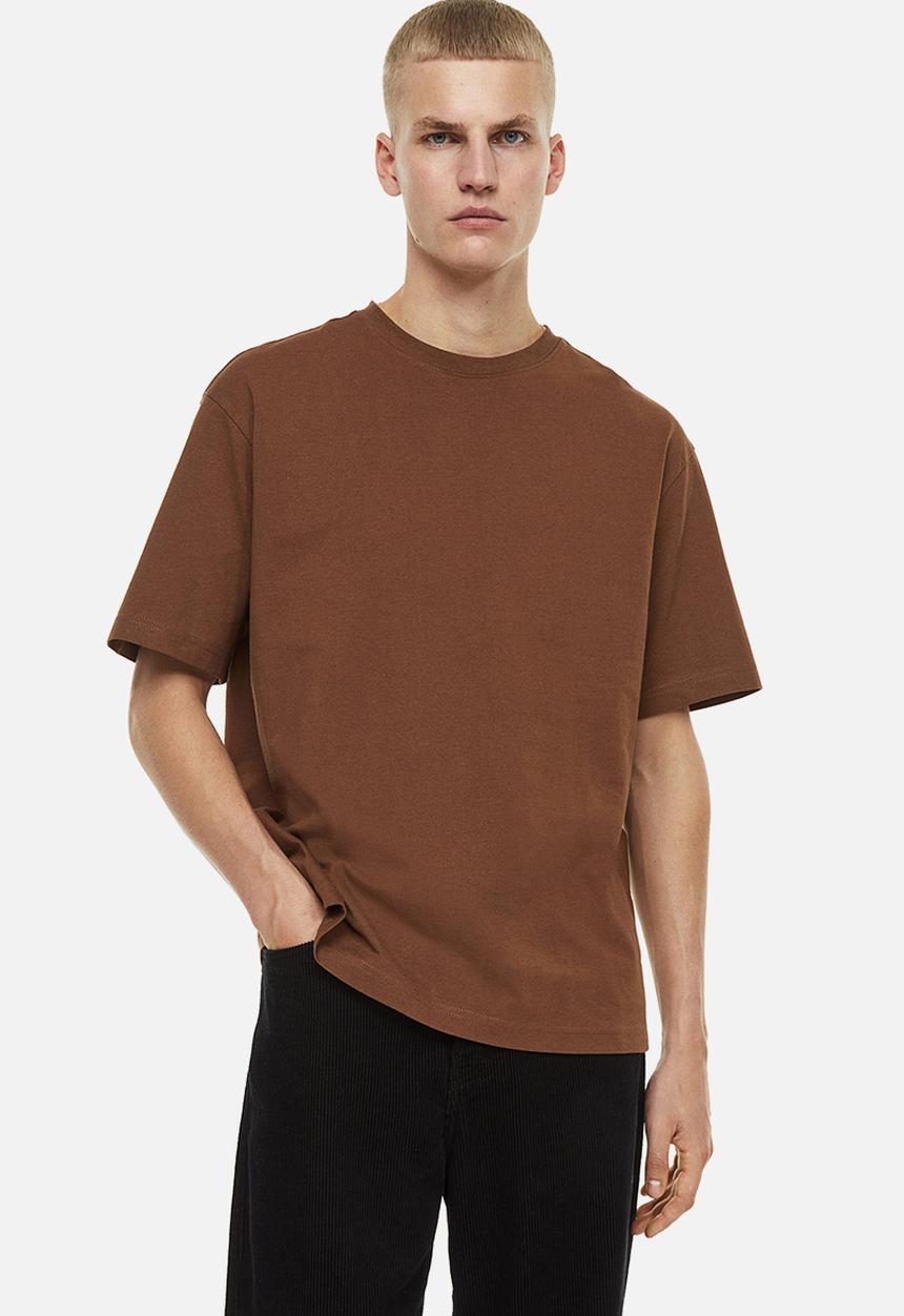 H&M - Relaxed fit T-shirt - brown