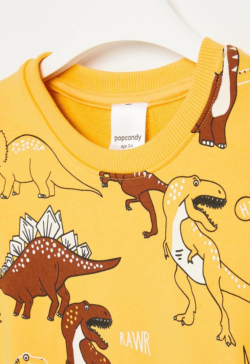 Pop Candy - Dino sweatshirt - yellow