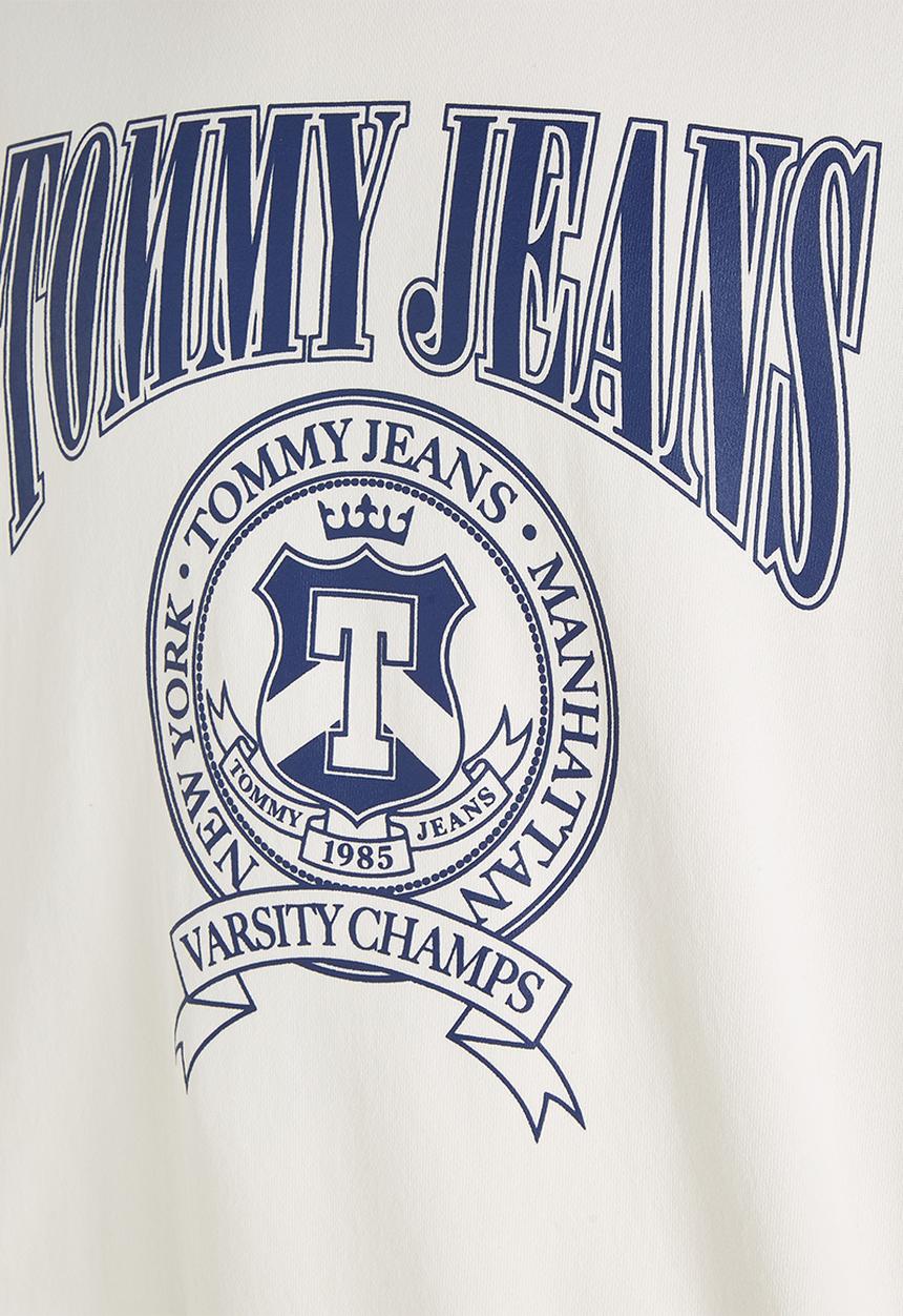 Tommy Hilfiger - TJM comfort varsity crew sweatshirt - white