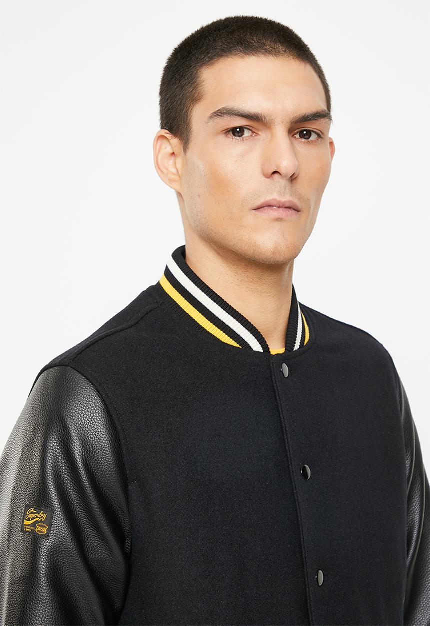 Superdry. - Vintage college varsity bomber - vintage black