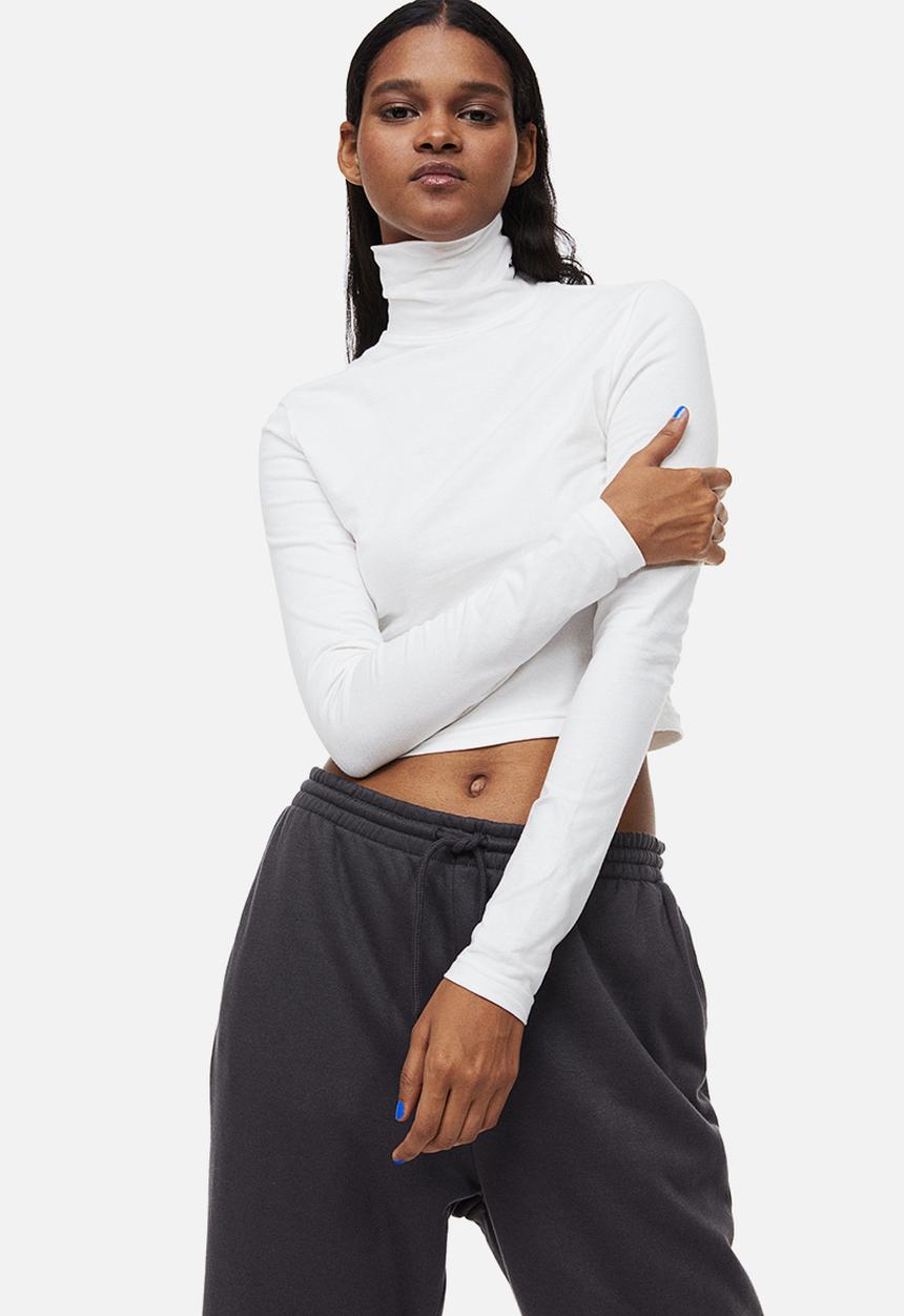 H&M - Polo-neck top - white