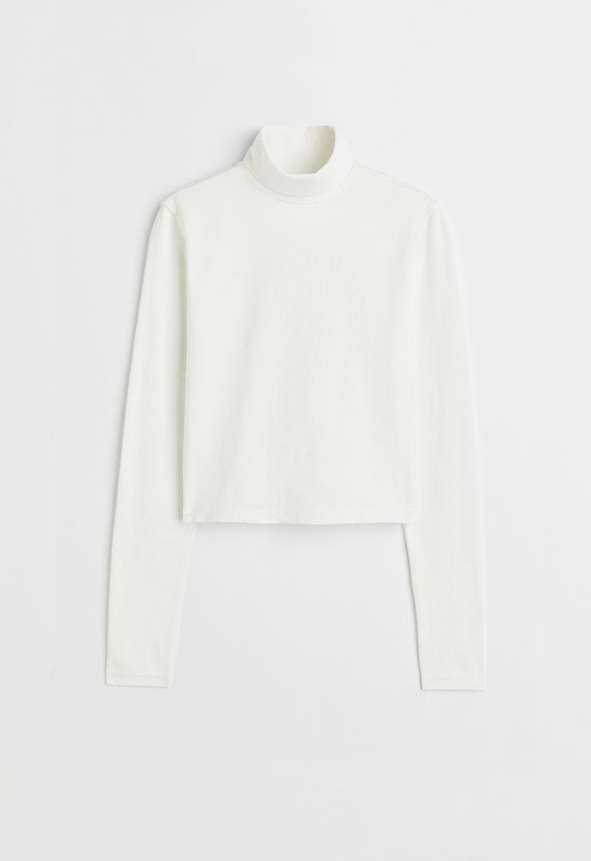 H&M - Polo-neck top - white