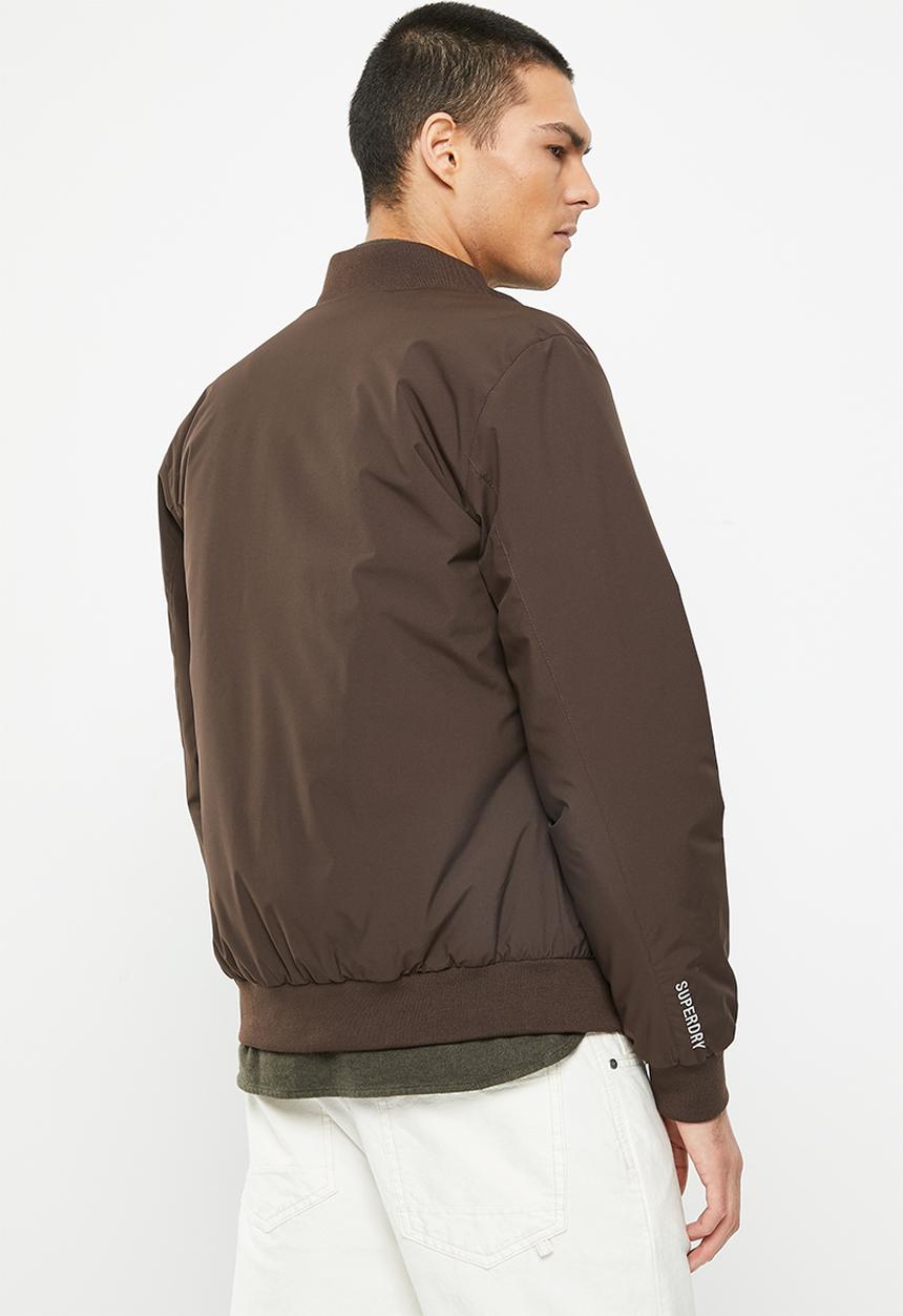 Superdry. - Code training harrington - dark oak brown