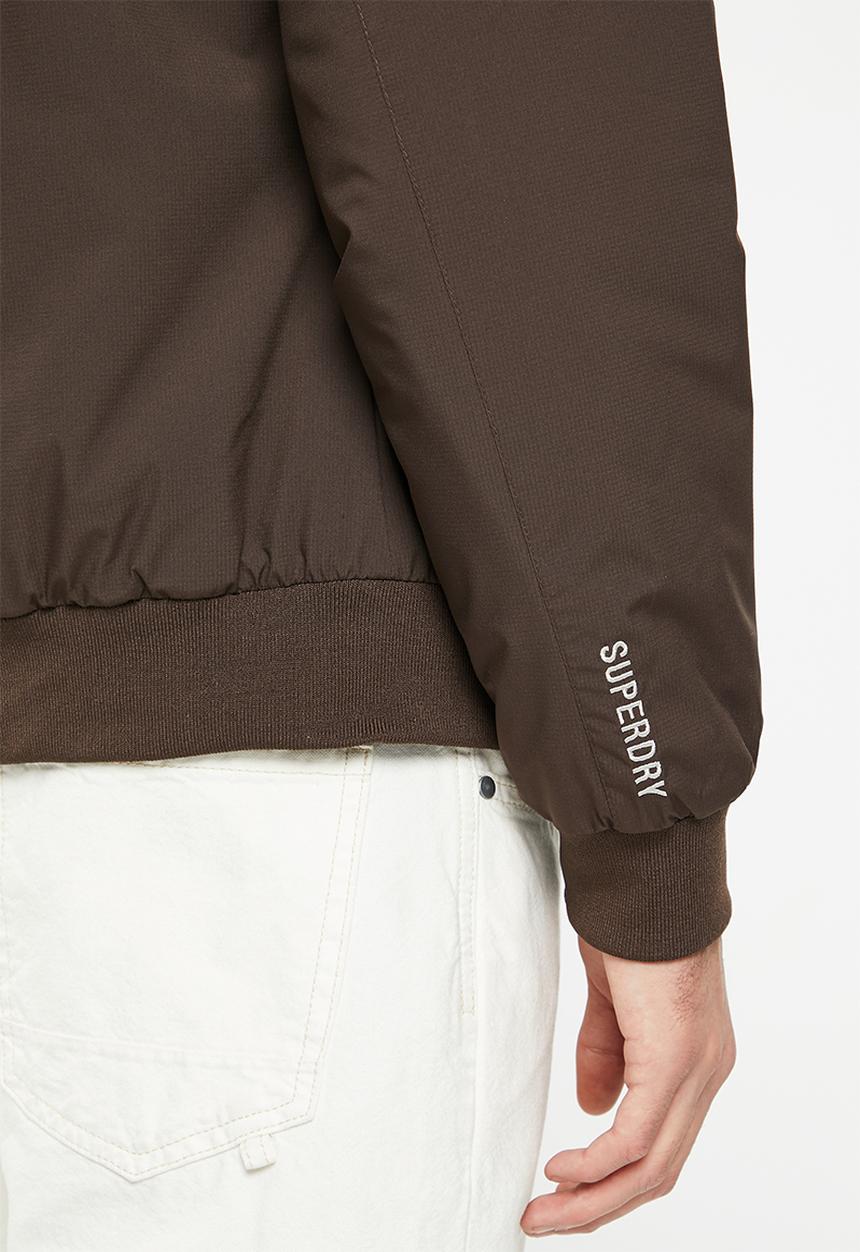 Superdry. - Code training harrington - dark oak brown