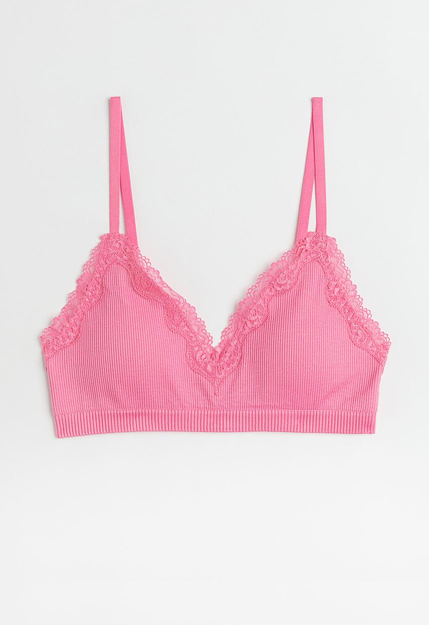 H&M - Seamless padded bra - pink