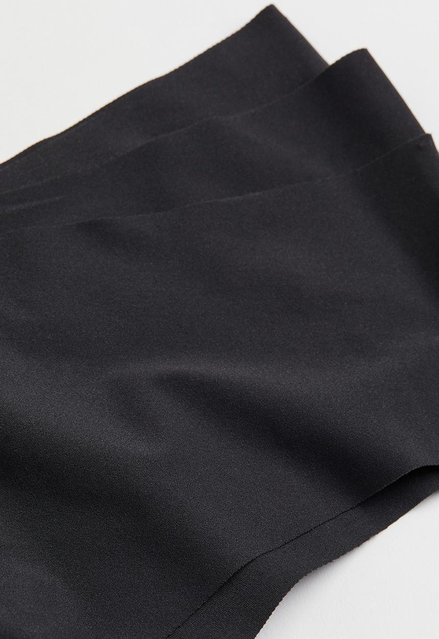H&M - 4-pack invisible hipster briefs - black